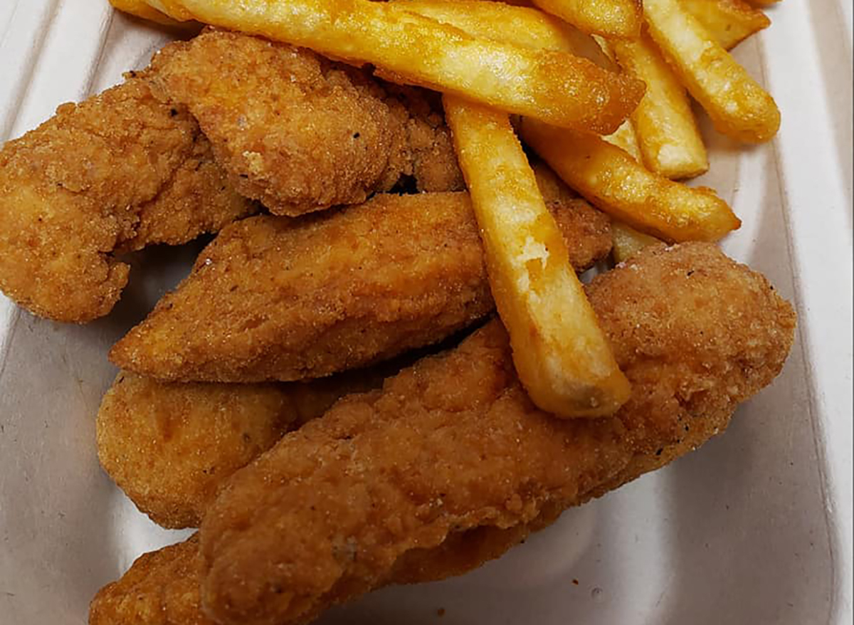 chicken tenders and fries