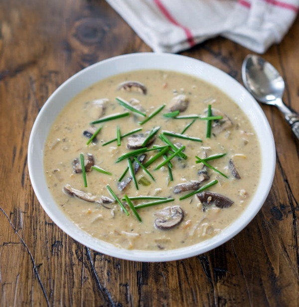 Cream of Quinoa and Mushroom Soup