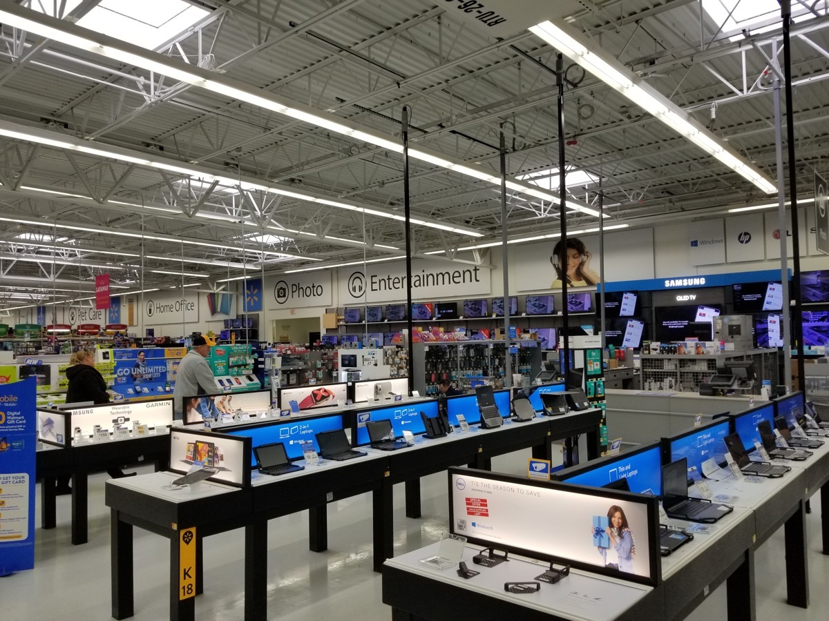 walmart electronics section