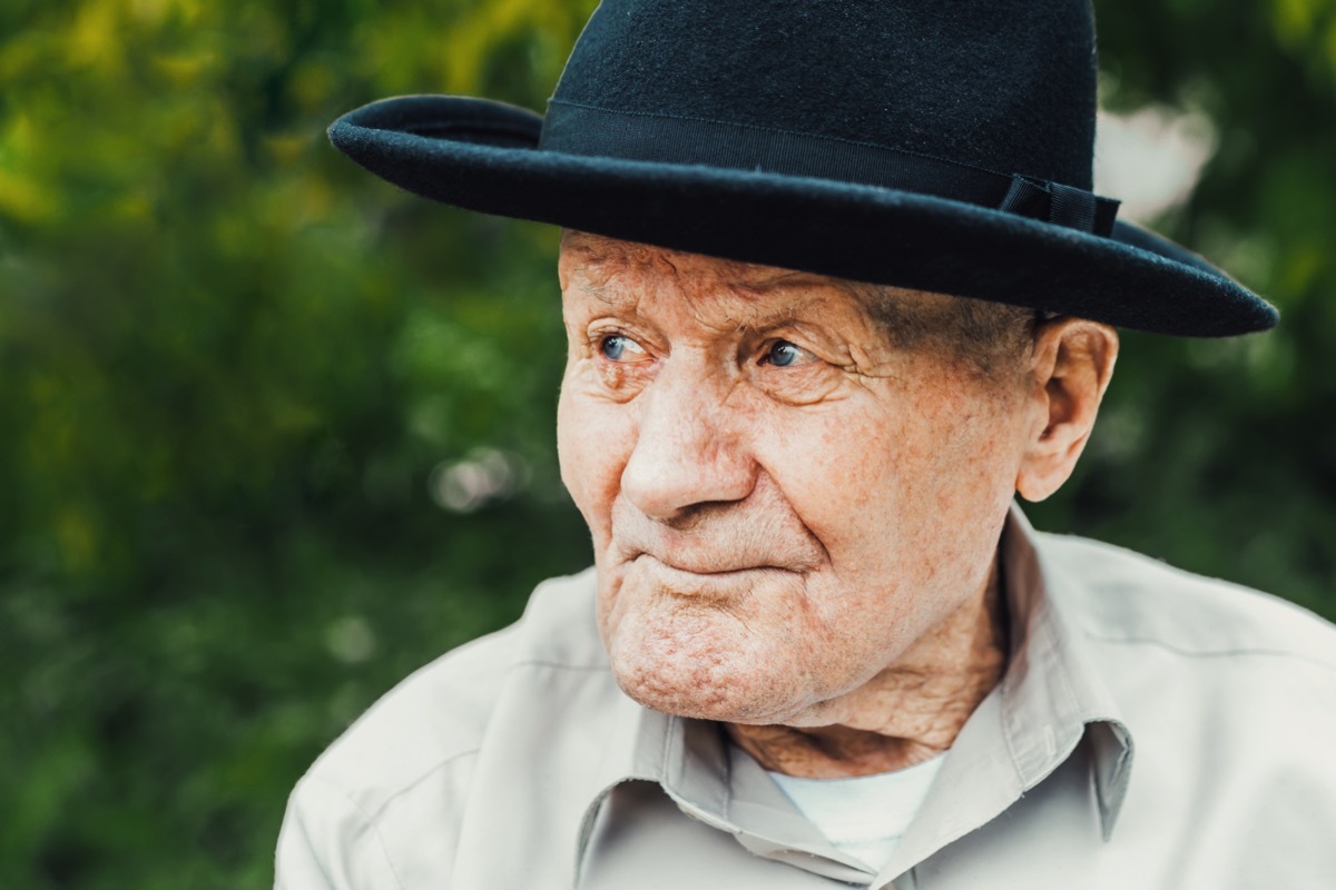 Older man in hat