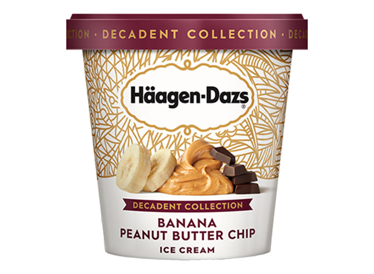 häagen-dazs banana peanut butter chip ice cream tub