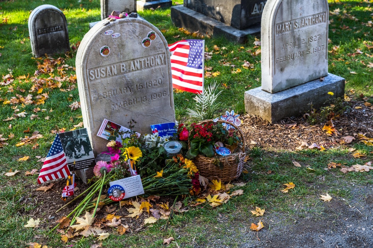 Susan B. Anthony grave