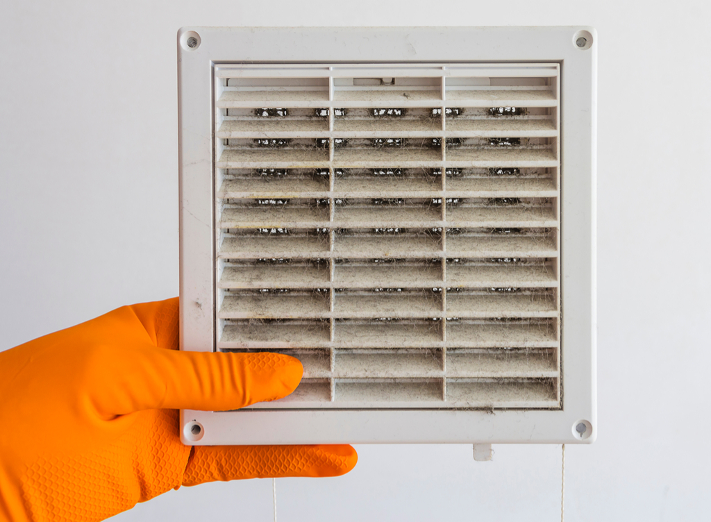 Dusty Air Vent House Cleaning