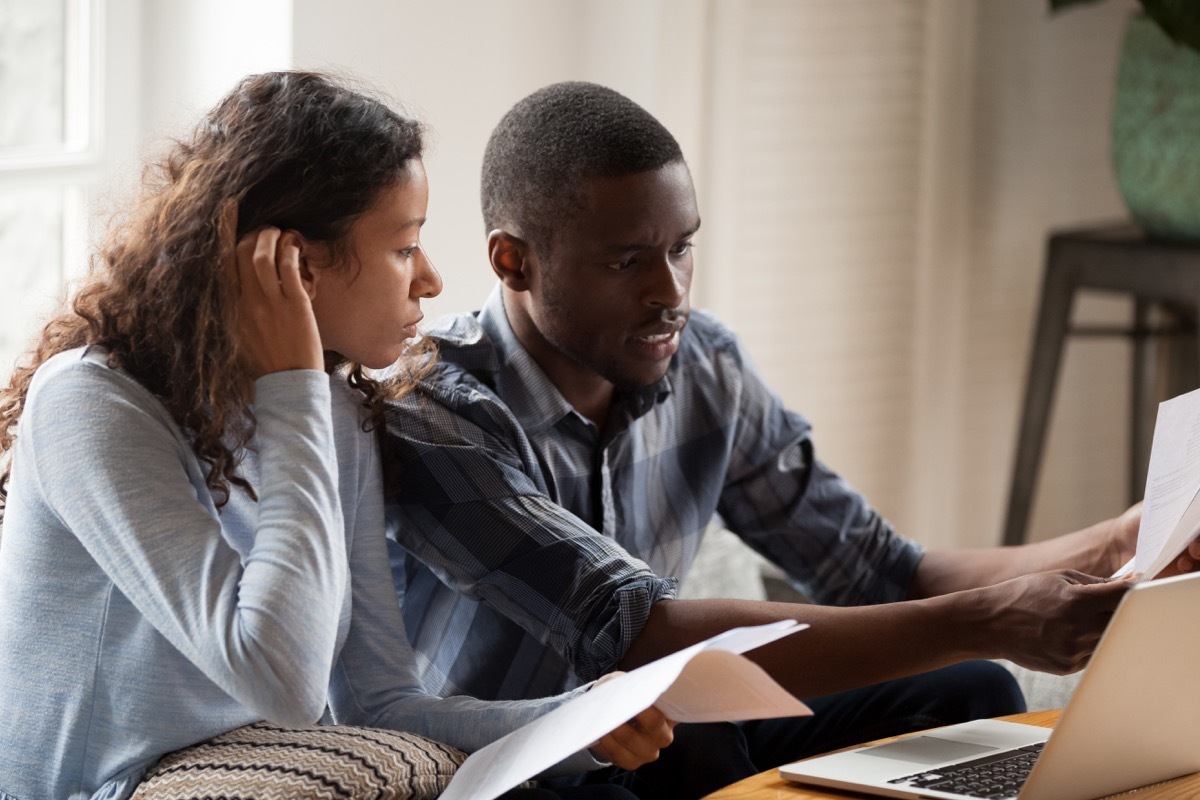 Couple stressed about their finances