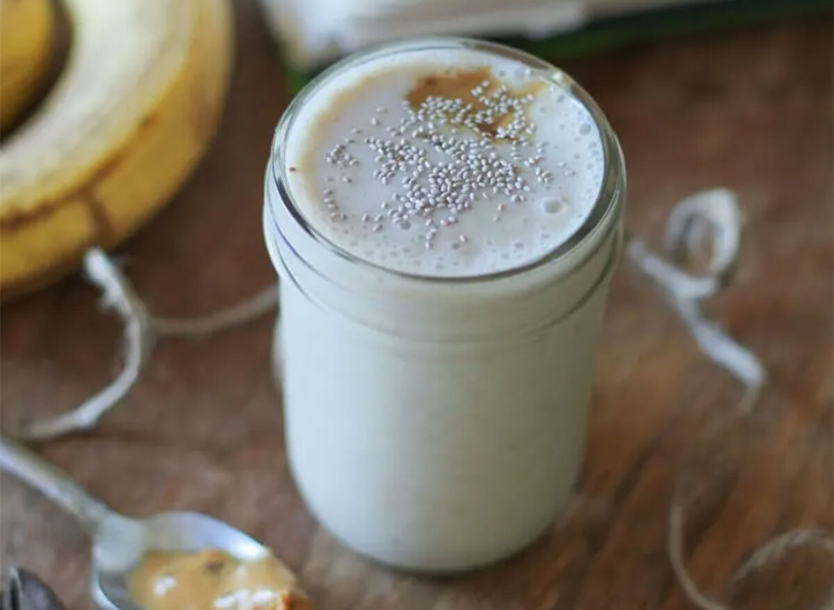 almond butter protein smoothie