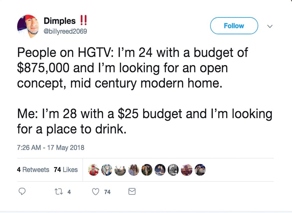 HGTV budget funniest home design show jokes