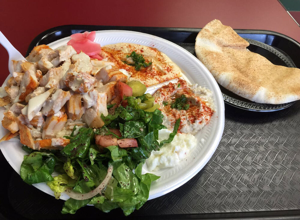 shawarma palace chicken shawarma plate