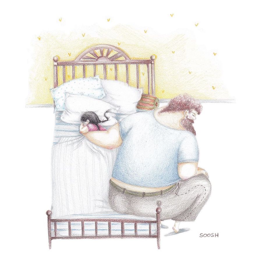 #4 | Heartwarming Father-Daughter Illustrations By Soosh | Her Beauty