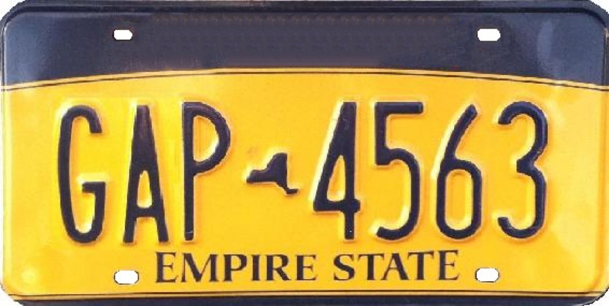 new york license plate photoshopped