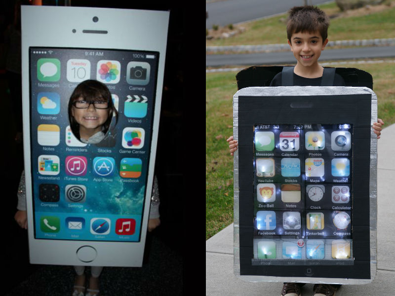 Iphone Costume - Hilarious ideas for kids' Halloween costumes