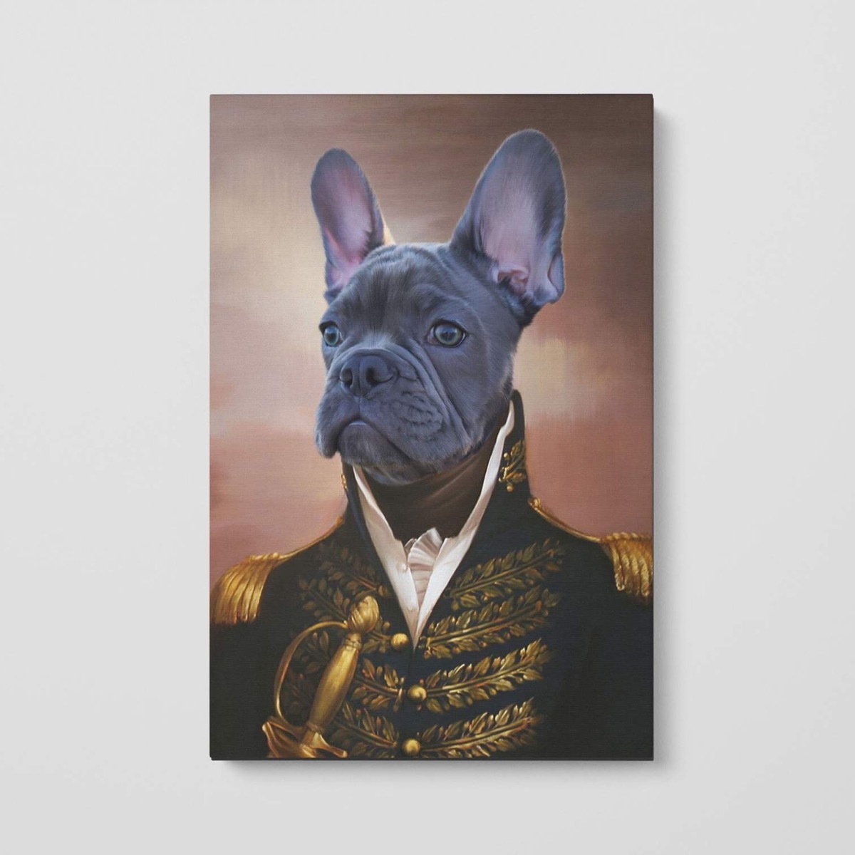 dog portrait in renaissance costume