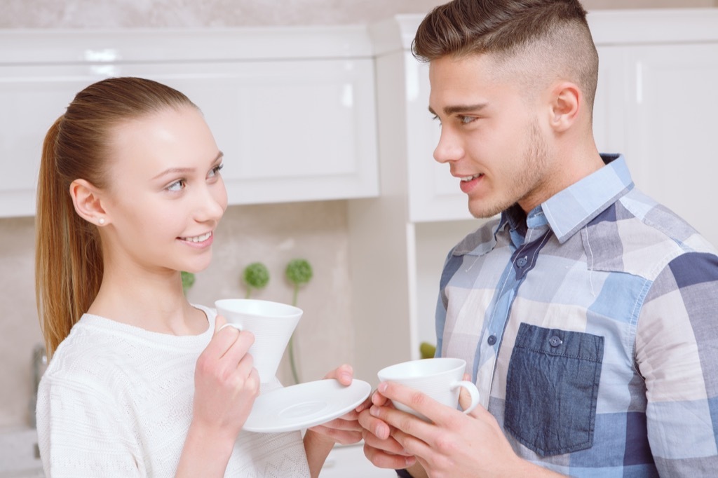 Couple Making Eye Contact Charming