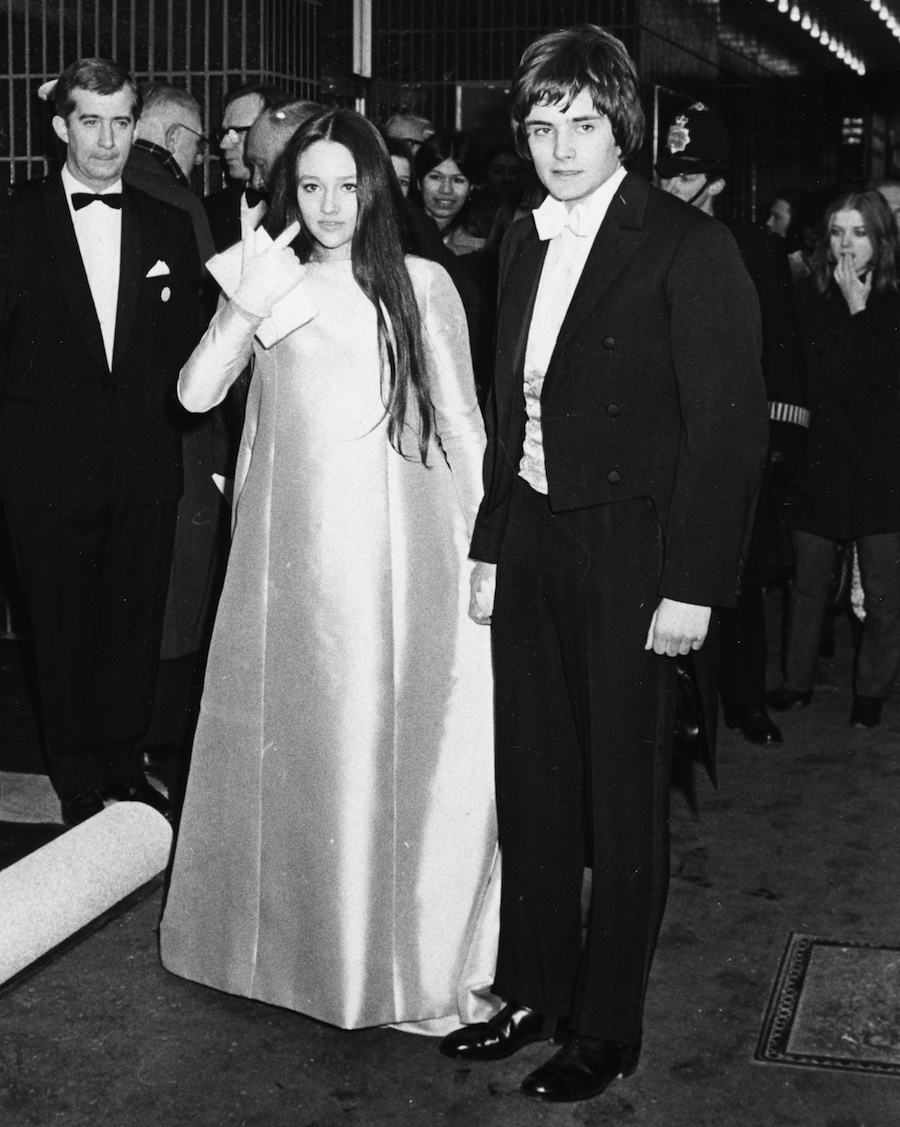 Olivia Hussey and Leonard Whiting at the premiere of 