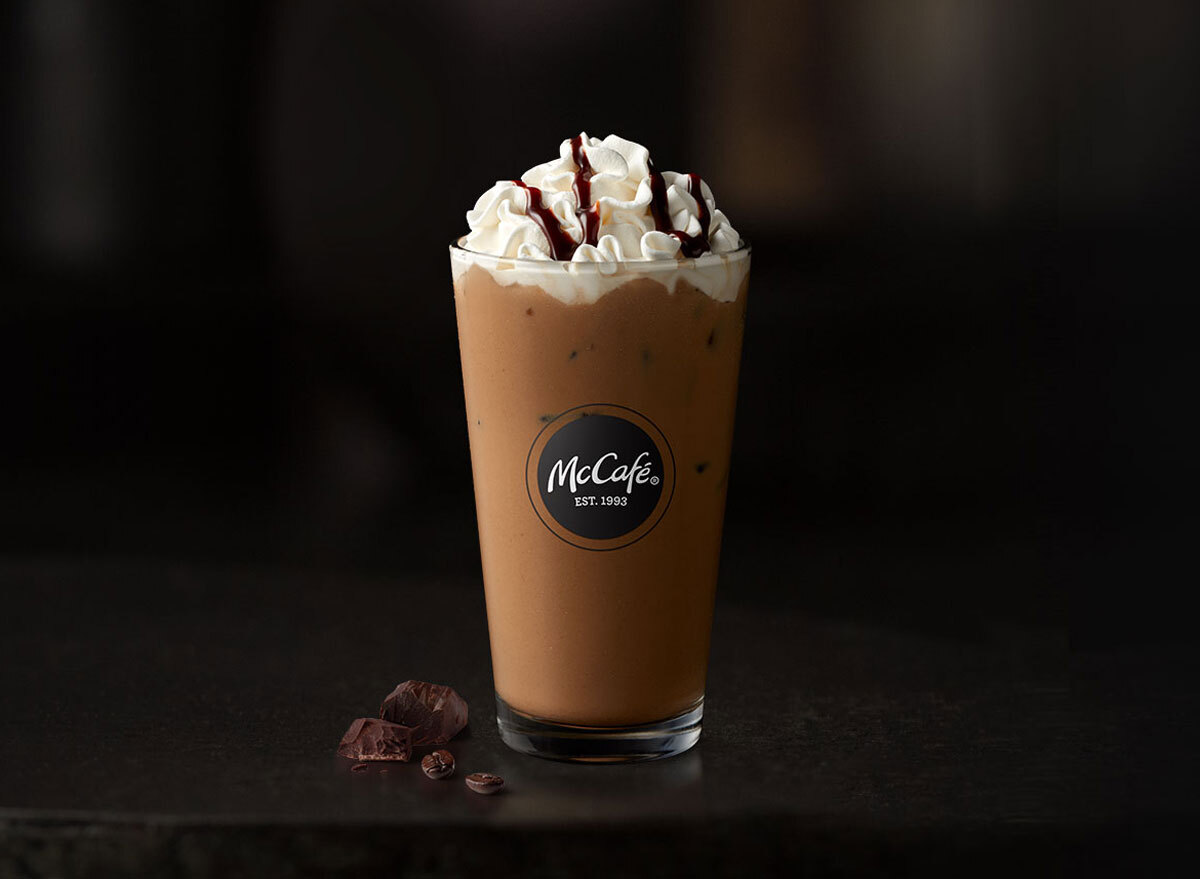 Mcdonalds mccafe iced mocha